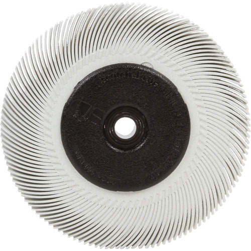 Brosse radiale en soies Scotch-Brite, C&eacute;ramique, Grain 120, 6" dia. Canadian Safety Group Inc.
