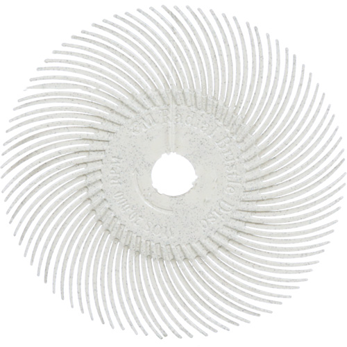 Meule en soie radiale Scotch-Brite, Oxyde d'aluminium, Grain 120, 3" dia. Canadian Safety Group Inc.