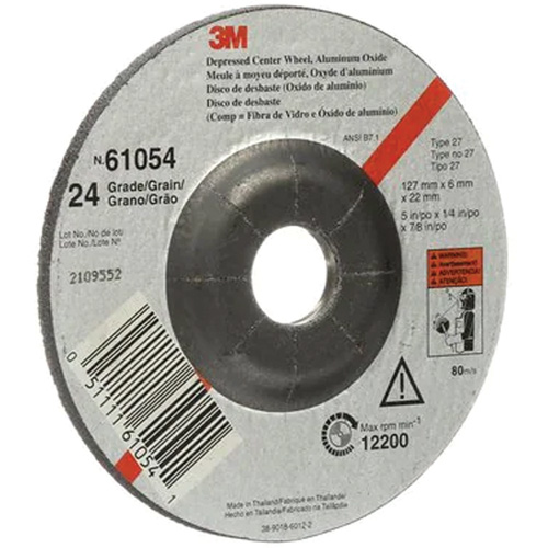 Depressed Centre Grinding Wheel, 5" x 27, Aluminum Oxide Canadian Safety Group Inc.