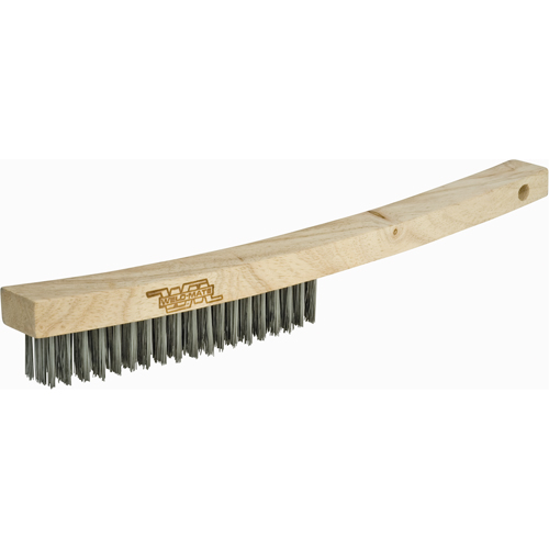 Long Handle Industrial-Duty Scratch Brush, Stainless Steel, 4 x 19 Wire Rows, 10-1/4" Long Canadian Safety Group Inc.
