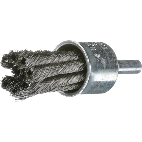Knot Wire End Brush, 1" Dia., 0.02" Wire Dia., 1/4" Shank Canadian Safety Group Inc.