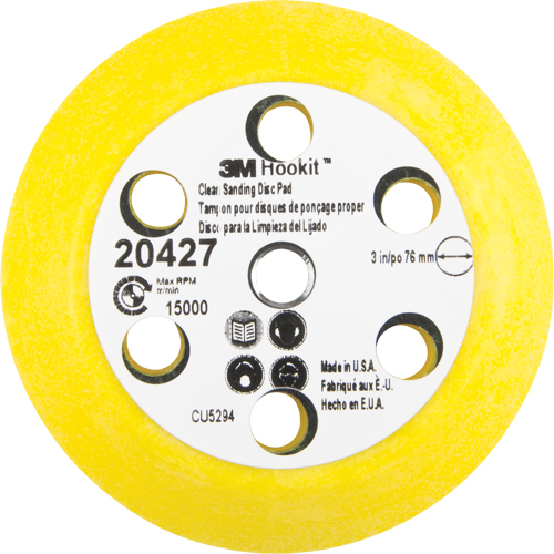 Ensemble pour disque de ponçage net Hookit, dia 3" Canadian Safety Group Inc.