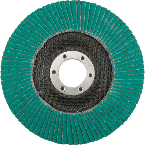 Disques &agrave; lamelles 577F, 4-1/2" x 7/8", Type 29, Grain 80, Zirconium Canadian Safety Group Inc.