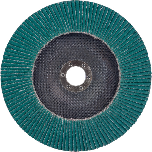 Disque &agrave; lamelles 577F, 7" x 5/8"-11, Type 27, Grain 36, Alumine de zirconium Canadian Safety Group Inc.