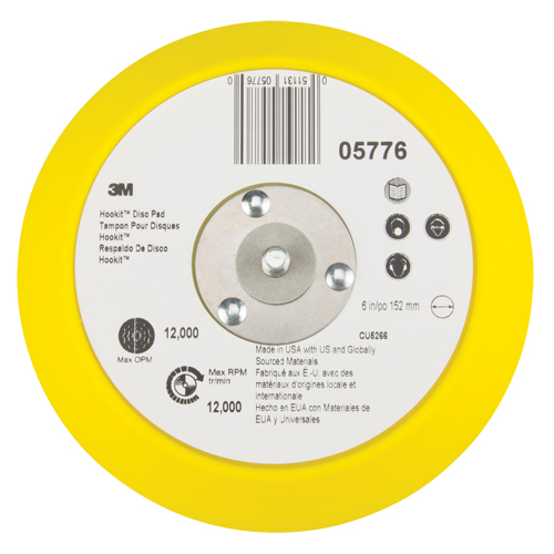 Hookit Disc Pad, 6" Dia. Canadian Safety Group Inc.