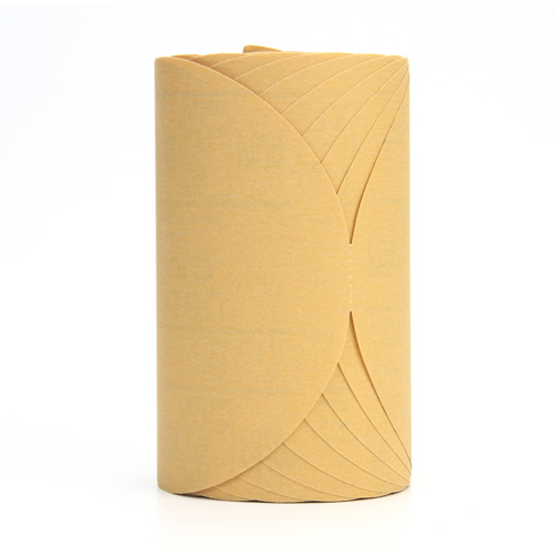 Stikit 216U Gold Paper Disc Roll, 6" Dia., P320 Grit, Aluminum Oxide Canadian Safety Group Inc.