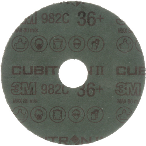 Disques en fibre mod&egrave;le 982C Cubitron II , Grain de c&eacute;ramique, 36+, 7" Dia x 7/8" Arbre Canadian Safety Group Inc.