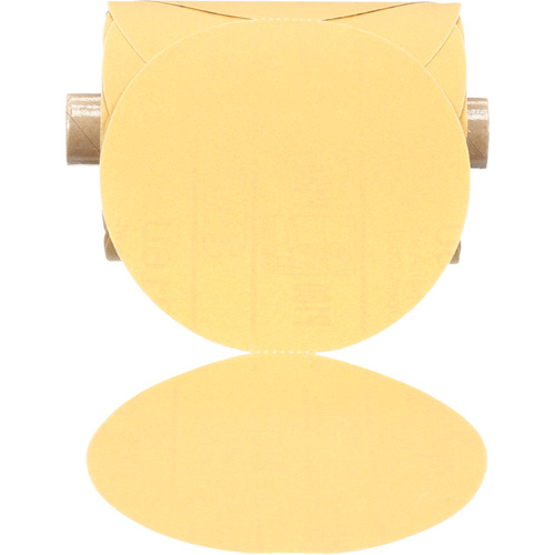 Stikit Gold Paper Disc Roll, 5" Dia., P180 Grit, Aluminum Oxide Canadian Safety Group Inc.