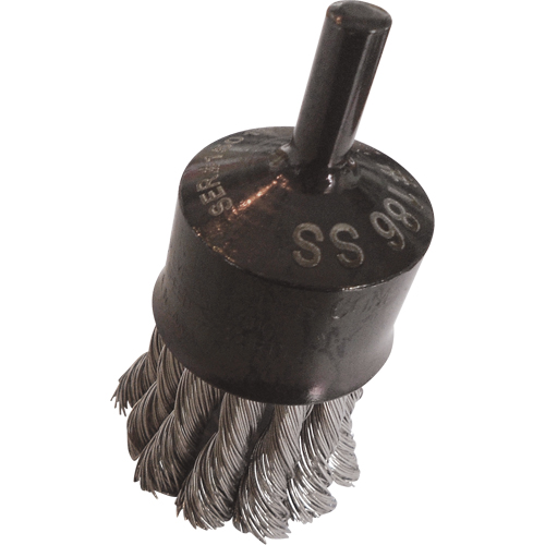 Knotted Wire End Brushes, 1" Dia., 0.014" Wire Dia., 1/4" Shank Canadian Safety Group Inc.
