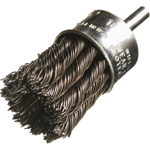 Knotted Wire End Brushes, 1/2" Dia., 0.014" Wire Dia., 1/4" Shank Canadian Safety Group Inc.
