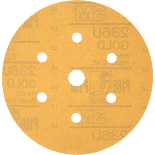 Disque de ponçage antipoussi&egrave;re Hookit, dia 6", Grain P180, Oxyde d'aluminium, Poids C Canadian Safety Group Inc.