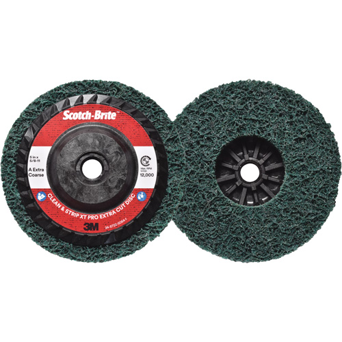 Scotch-Brite Clean & Strip XT Pro Extra Cut Disc, 5" Dia., Extra Coarse Grit, Aluminum Oxide Canadian Safety Group Inc.