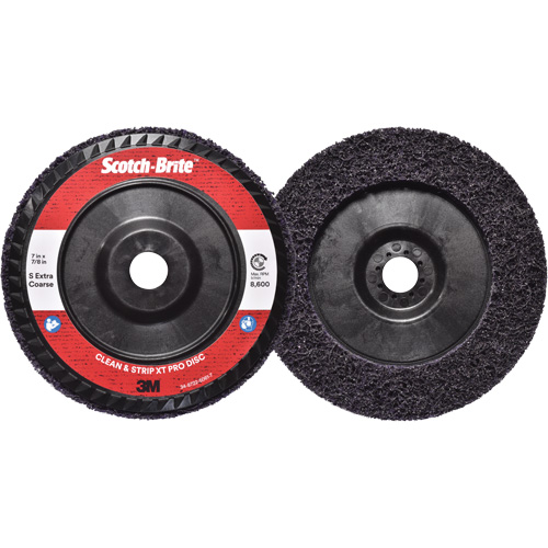 Disque  Clean and Strip  XT Pro Scotch-Brite, 7" dia., Grain Extra grossier, Carbure de silicium Canadian Safety Group Inc.