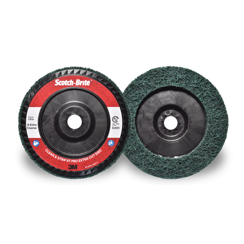 Scotch-Brite Clean & Strip XT Pro Extra Cut Disc, 7" Dia., Extra Coarse Grit, Aluminum Oxide Canadian Safety Group Inc.