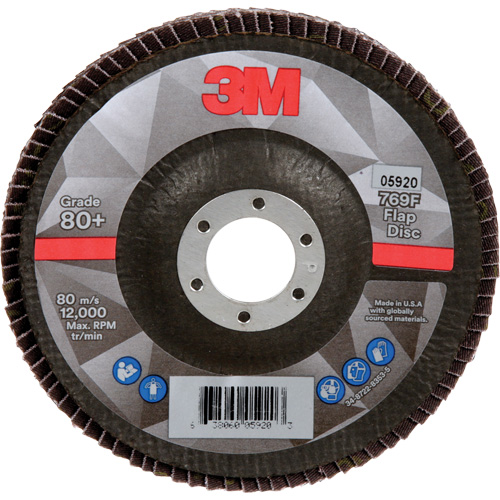 Disque &agrave; lamelles 769F, 5" x 7/8", Type 29, Grain 80+, C&eacute;ramique Canadian Safety Group Inc.