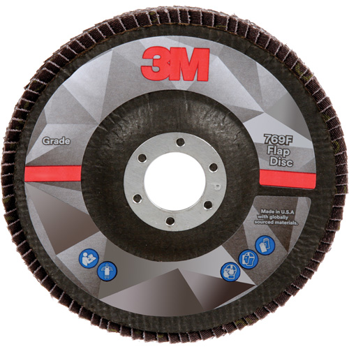Disque &agrave; lamelles &agrave; changement rapide 769F, 5" x 7/8", Type 29, Grain 40+, C&eacute;ramique Canadian Safety Group Inc.