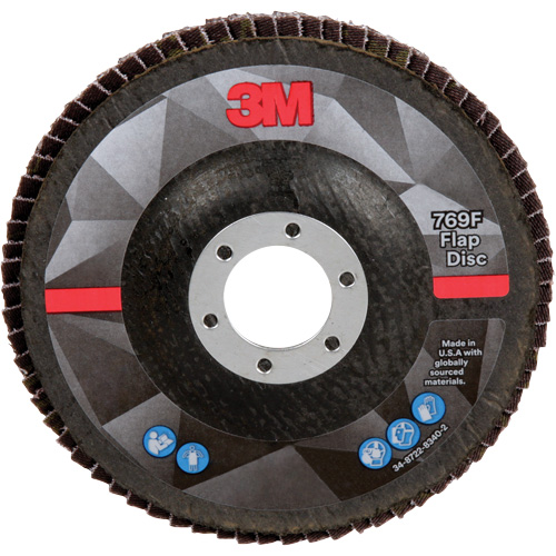 Disque &agrave; lamelles &agrave; changement rapide 769F, 5" x 7/8", Type 27, Grain 40+, C&eacute;ramique Canadian Safety Group Inc.