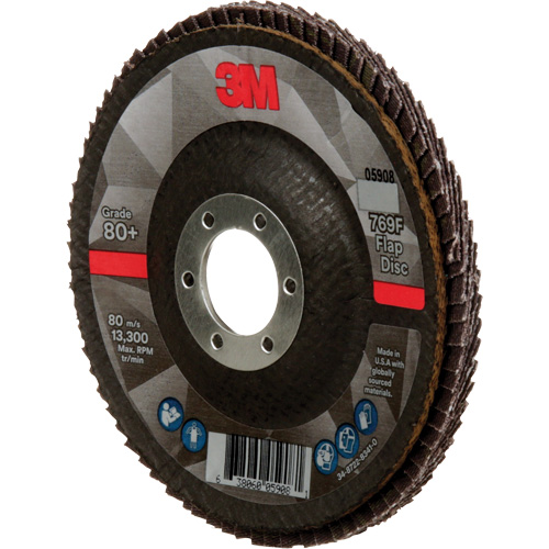 769F Quick Change Flap Disc, 4-1/2" x 7/8", Type 29, 80+ Grit, Ceramic Canadian Safety Group Inc.