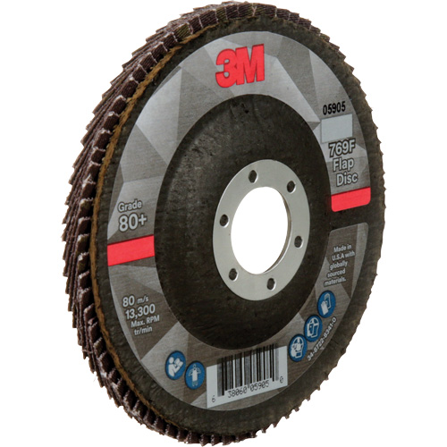 Disque &agrave; lamelles &agrave; changement rapide 769F, 4-1/2" x 7/8", Type 27, Grain 80+, C&eacute;ramique Canadian Safety Group Inc.