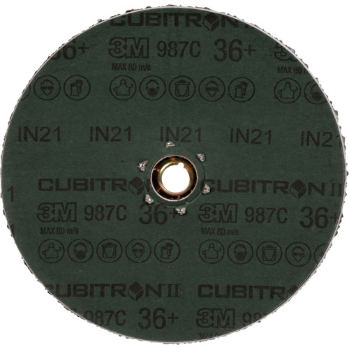 Disque en fibre 987C Cubitron II, C&eacute;ramique, 36+, 4-1/2" Dia Canadian Safety Group Inc.