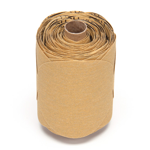 Stikit Gold Paper 216U Disc Roll, Aluminum Oxide, 5" W x 52' L, P100 Grit Canadian Safety Group Inc.