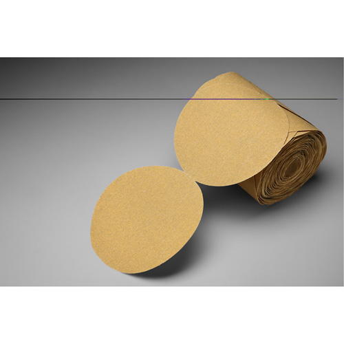 Stikit Gold Paper Disc Roll, 6" Dia., P150 Grit, Aluminum Oxide Canadian Safety Group Inc.