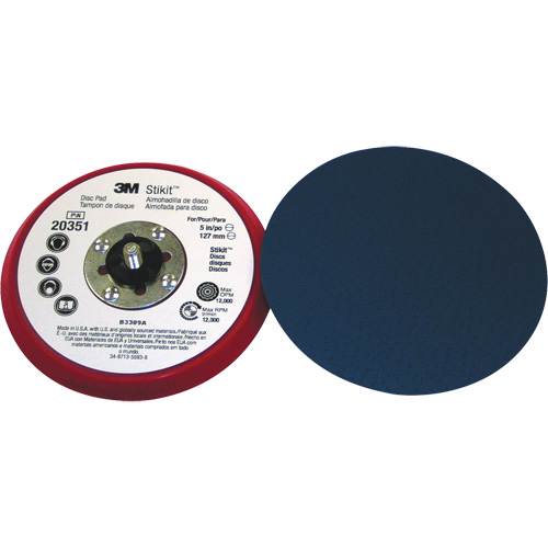 5" x 3/8" Stikit Low Profile Disc Pad 20351 Canadian Safety Group Inc.