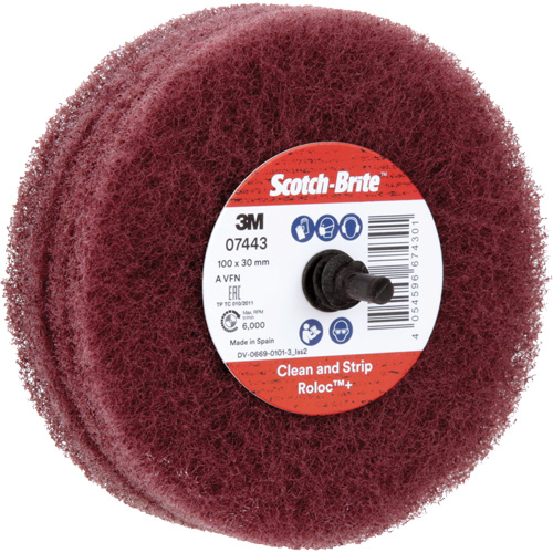 Scotch-Brite Roloc Plus General Purpose Scuffing Wheel, 4" Dia. Canadian Safety Group Inc.
