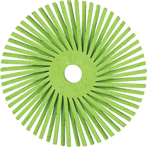 Brosse radiale en soies de pr&eacute;cision type A PN-RB Scotch-Brite , C&eacute;ramique, Grain 50+, 3" dia. Canadian Safety Group Inc.