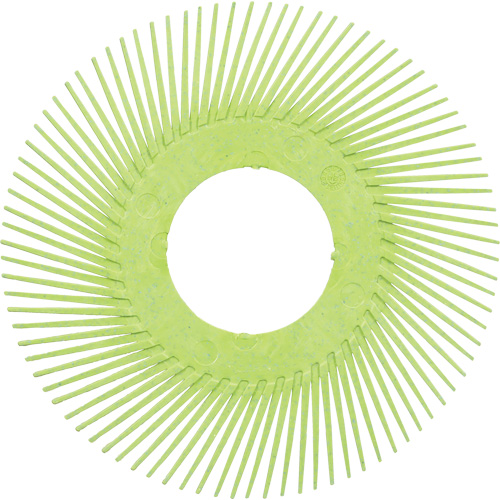 Brosse radiale en soies de pr&eacute;cision type A PN-RB sans adaptateur Scotch-Brite, C&eacute;ramique, Grain 50+, 6" dia. Canadian Safety Group Inc.