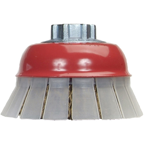 Crimped Wire Cup Brush with Protective Guard Canadian Safety Group Inc.