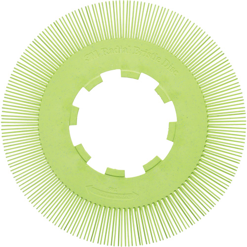 Brosse radiale en soies de pr&eacute;cision type S PN-RB sans adaptateur Scotch-Brite, C&eacute;ramique, Grain 50+, 8" dia. Canadian Safety Group Inc.