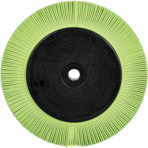 Brosse radiale en soies de pr&eacute;cision type S PN-RB avec bride Scotch-Brite , C&eacute;ramique, Grain 50+, 8" dia. Canadian Safety Group Inc.
