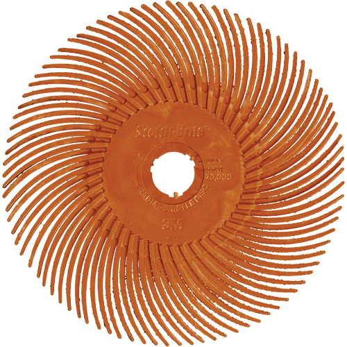 Brosse radiale en soies de pr&eacute;cision type C PN-RB Scotch-Brite, C&eacute;ramique, Grain 80+, 2" dia. Canadian Safety Group Inc.