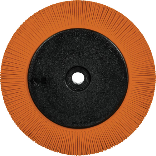 Brosse radiale en soies de pr&eacute;cision type S PN-RB avec bride Scotch-Brite, C&eacute;ramique, Grain 80+, 8" dia. Canadian Safety Group Inc.