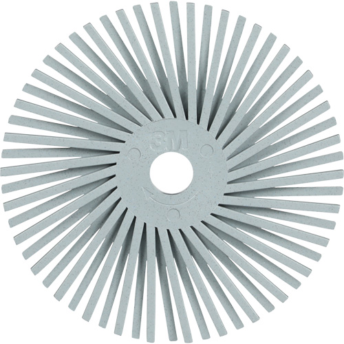 Brosse radiale en soies de pr&eacute;cision type A PN-RB Scotch-Brite , C&eacute;ramique, Grain 120+, 3" dia. Canadian Safety Group Inc.