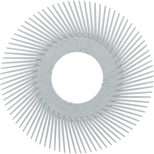Scotch-Brite Type A Precision Radial Bristle Brush PN-RB without Adapter, Ceramic, 120+ Grit, 6" Dia. Canadian Safety Group Inc.