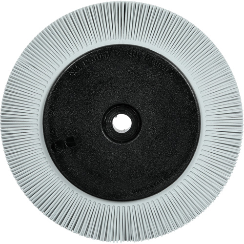 Brosse radiale en soies de pr&eacute;cision type S PN-RB avec bride Scotch-Brite , C&eacute;ramique, Grain 120+, 8" dia. Canadian Safety Group Inc.