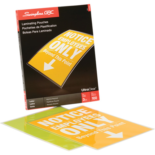 Laminated Letter Size Pouch Canadian Safety Group Inc.