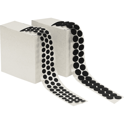 Attache en rondelle, Crochet, 1/2" dia., Adh&eacute;sif, Noir Canadian Safety Group Inc.