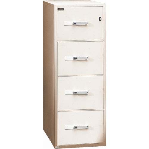 Fire Resistant Filing Cabinets, Steel, 4 Drawers, 19-3/4" W x 31" D x 54" H, Beige Canadian Safety Group Inc.