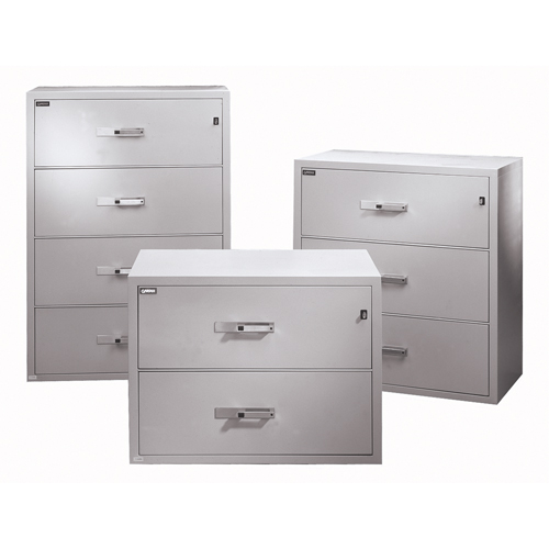 Fire Resistant Filing Cabinets, Steel, 4 Drawers, 38-3/4" W x 23-1/2" D x 55" H, Beige Canadian Safety Group Inc.