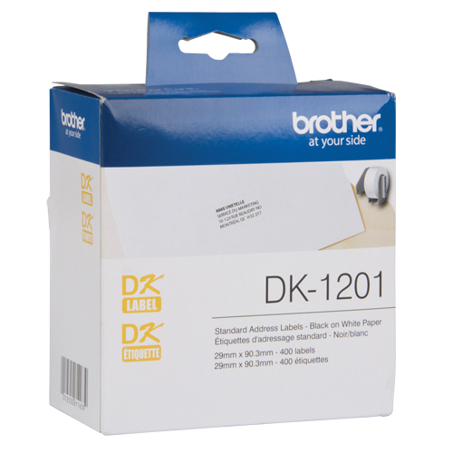 Tape Cartridge for QL Label Printers, 29 mm x 3-1/2", White Canadian Safety Group Inc.