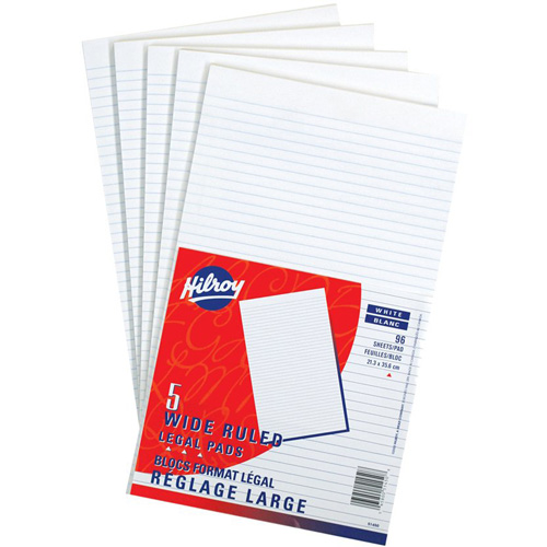 Tablettes de papier blanc Canadian Safety Group Inc.
