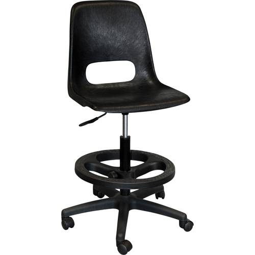 Tabouret avec dossier pour classe de s&eacute;rie 800, Mobile, Ajustable Hauteur, Capacit&eacute; 250 lb Canadian Safety Group Inc.