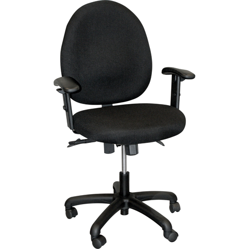Chaise de dactylo ergonomique avec dossier moyen de s&eacute;rie 900, &agrave; dessin, Ajustable Hauteur, Capacit&eacute; 250 lb Canadian Safety Group Inc.