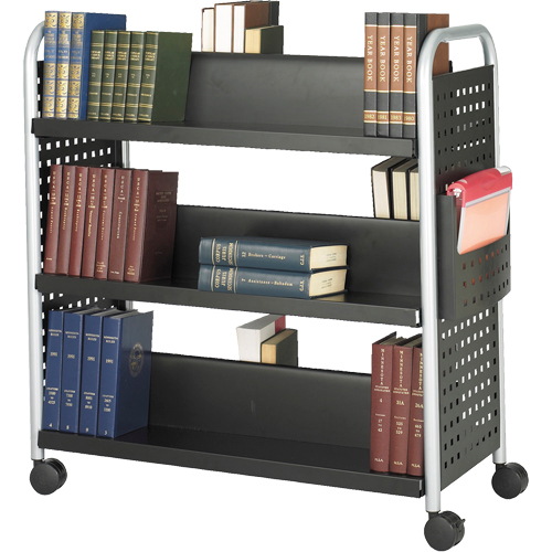 Chariots pour livres Scoot, 200 lb Capacit&eacute;, Noir, 17-3/4" p x 41-1/4" la x 41-1/4" h, Acier Canadian Safety Group Inc.
