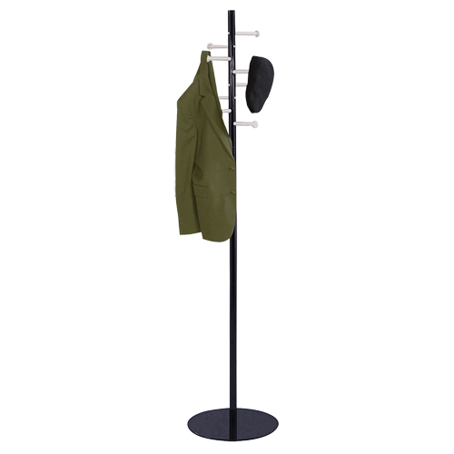 Porte-manteau de style t&ecirc;te de clou, 67" ha, Noir, 8 Crochet(s) Canadian Safety Group Inc.