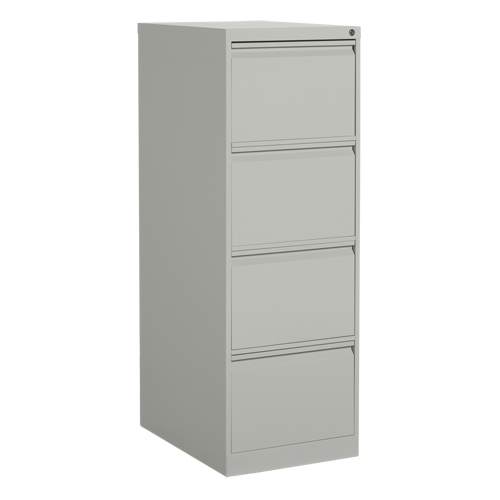 Vertical Filing Cabinet, Steel, 4 Drawers, 18-1/7" W x 25" D x 52" H, Grey Canadian Safety Group Inc.