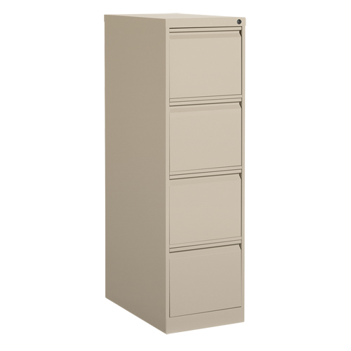 Classeur vertical, Acier, 4 tiroirs, 15-1/7" la x 25" p x 52" h, Beige Canadian Safety Group Inc.